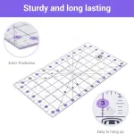 Headley Tools Rotary Cutter Set - 45mm Fabric Cutter, 5 Extra Rotary Blades, A3 Cutting Mat, Quilting Ruler and Sewing Clips, Craft Knife Set, Ideal for Crafting, Sewing, Patchworking, Purple