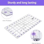 Headley Tools Rotary Cutter Set - 45mm Fabric Cutter, 5 Extra Rotary Blades, A3 Cutting Mat, Quilting Ruler and Sewing Clips, Craft Knife Set, Ideal for Crafting, Sewing, Patchworking, Purple