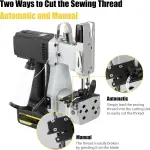 Cordless Bag Closing Machine 2s/bag Bag Sewing Machine Cordless Portable Bag Sewer 8.1Lbs Automatic Woven Bag white