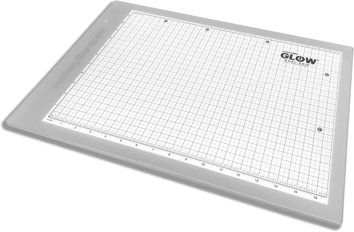 Cutterpillar Glow Classic Light board — LED Light Board & Cutting Mat — 13"×19" — 4 Brightness Levels, Non-Slip, Self-Healing & Magnetic Compatibility — For Quilting, Sewing, Tracing & Paper Crafts