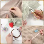Wooden Sewing Kit Box Wooden Hand Home-Sewing Repair Tool Kits Wooden-Sewing Box with Cute Sewing Accessories Supplies for Adults, Women, Men Universal Home Repair Tool Kit