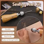 Sewing Awl Kit, Stitching Leather Sewing Thread, Waxed Thread Kit