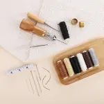 Sewing Awl Kit, Stitching Leather Sewing Thread, Waxed Thread Kit
