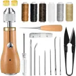 Sewing Awl Kit, Stitching Leather Sewing Thread, Waxed Thread Kit
