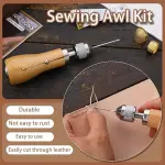 Sewing Awl Kit, Stitching Leather Sewing Thread, Waxed Thread Kit