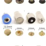 Rivet, Eyelet, Grommet and Snap Button Setting Die Set for Hand Press Machine (Blue Press with Die Set)