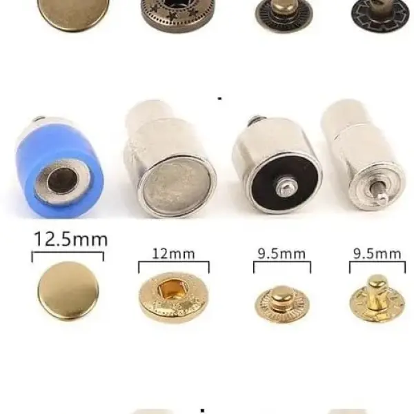 Rivet, Eyelet, Grommet and Snap Button Setting Die Set for Hand Press Machine (Blue Press with Die Set)