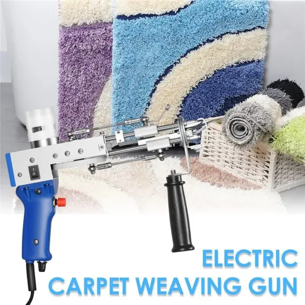 Sewing Tools 2 in 1 Tufting Gun Can Do Cut Pile and Loop Pile Electric Carpet Rug Guns Carpet Weaving Knitting Machine
