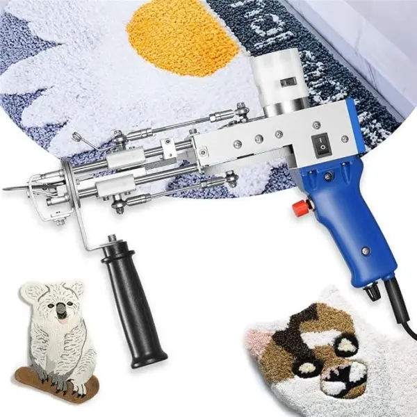 Sewing Tools 2 in 1 Tufting Gun Can Do Cut Pile and Loop Pile Electric Carpet Rug Guns Carpet Weaving Knitting Machine