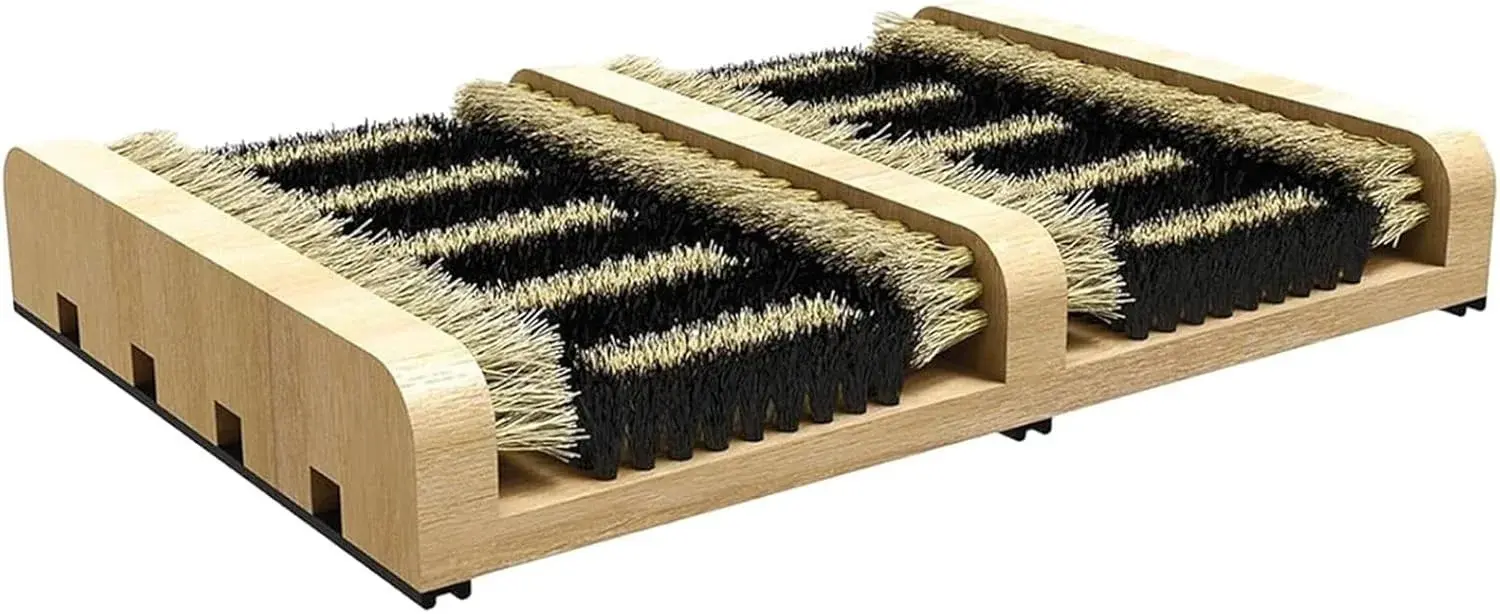 Heavy Duty Outdoor Shoe Brush - Deep Cleaning Boot Scrubber with Stable Base for Dirt, Mud & Sand - Ideal for Sneakers, Rain Boots, Work Boots & Hiking Shoes