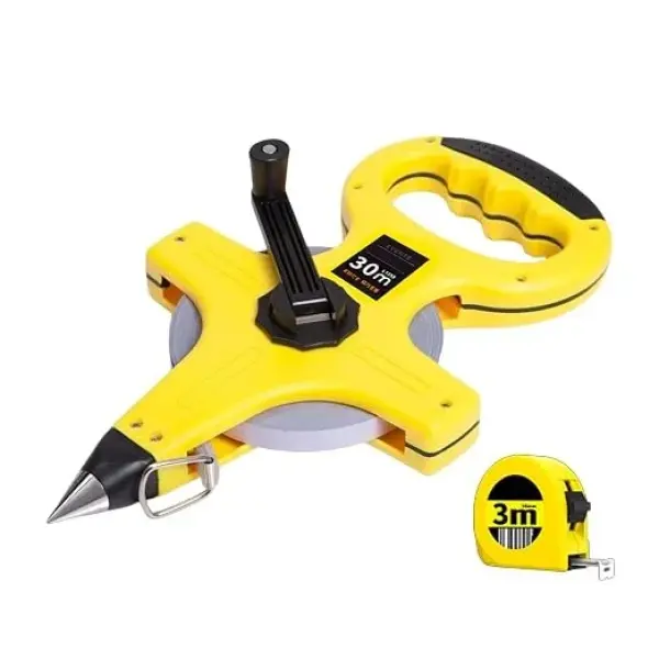 Measuring Tape,Retractable ，Heavy Duty ABS Measure with 3 Meter Reward Nylon Fiber Coating for Construction Tailoring Home Use