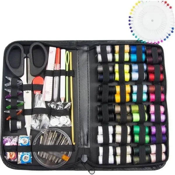 EINVARIOUS Sewing Kit Box a nd Mending Tools Portable Home Travel Needle and Thread Set