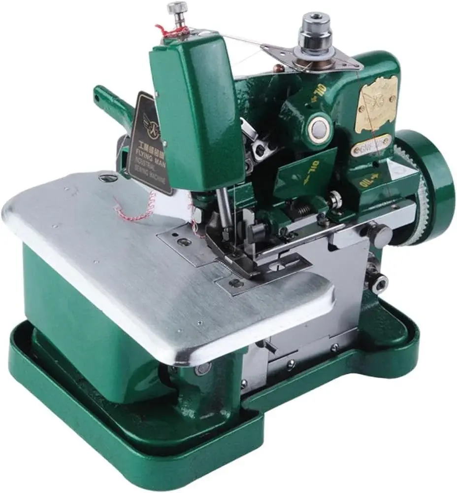 Heavy-Duty Industrial Overlock Sewing Machine, 3000 Stitches/Min, High-Speed Professional Serger for Durable Seam Finishing and Precision Stitching