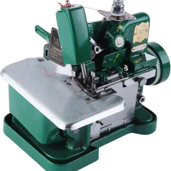 Heavy-Duty Industrial Overlock Sewing Machine, 3000 Stitches/Min, High-Speed Professional Serger for Durable Seam Finishing and Precision Stitching