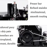Heavy-Duty Industrial Overlock Sewing Machine, 3000 Stitches/Min, High-Speed Professional Serger for Durable Seam Finishing and Precision Stitching