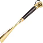 Long Handle Shoe Horn and Boot Spoon Easy Wear Helper Shoehorns for Seniors and Adults with Wide Feet Durable Shoe Wearing Tool for Shoes and Boots,Lion32