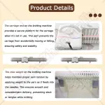 QuinteZhenTially Adults/Kids Knitting Machine,Silver Reed Plastic Domestic Knitting Machine,Household Sewing Accessories Tool Set,Easy Home Crafting,for Embroidered Sweaters,Shawls,Cushions