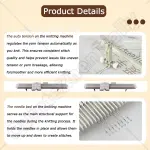 QuinteZhenTially Adults/Kids Knitting Machine,Silver Reed Plastic Domestic Knitting Machine,Household Sewing Accessories Tool Set,Easy Home Crafting,for Embroidered Sweaters,Shawls,Cushions