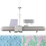 QuinteZhenTially Adults/Kids Knitting Machine,Silver Reed Plastic Domestic Knitting Machine,Household Sewing Accessories Tool Set,Easy Home Crafting,for Embroidered Sweaters,Shawls,Cushions