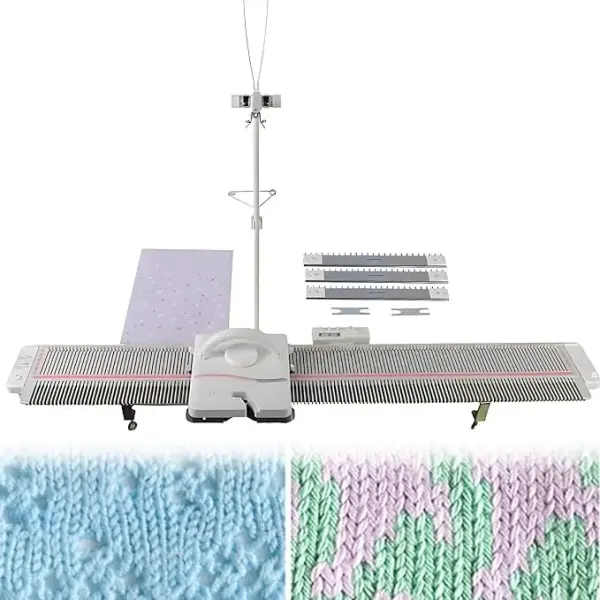 QuinteZhenTially Adults/Kids Knitting Machine,Silver Reed Plastic Domestic Knitting Machine,Household Sewing Accessories Tool Set,Easy Home Crafting,for Embroidered Sweaters,Shawls,Cushions