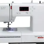 Bernette B37 Swiss Design Computerized Sewing Machine - LCD Display, 5 Presser Feet, Bobbins, Needle Threader, Quilting Features, Portable with Foot Pedal, Ideal for Beginners and Professionals