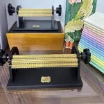Adjustable Smocking Pleater Machine, 47 Needle Positions, 24 Row Craft Pleats,Professional Sewing Tool,Needle Spacing 0.5cm, Even Fabric Folds, for Costume and Craft Sewing Projects(Red)