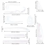 VILLCASE Clothing Cutting Ruler PVC Tailor Craft Tool Smooth Surface DIY Patchwork Measuring Curve Ruler for Dressmaking Quilting Tailoring Beginners