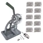 Semi-Automatic Grommet Machine, Heavy Duty Eyelet Grommet Machine Eyelet Feeding Punch Press Tool Kit with 10000pcs 3/8"(10MM) Grommets