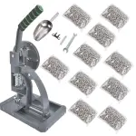 Semi-Automatic Grommet Machine, Heavy Duty Eyelet Grommet Machine Eyelet Feeding Punch Press Tool Kit with 10000pcs 3/8"(10MM) Grommets