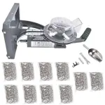 Semi-Automatic Grommet Machine, Heavy Duty Eyelet Grommet Machine Eyelet Feeding Punch Press Tool Kit with 10000pcs 3/8"(10MM) Grommets