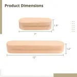 Seam Pressing Wood Clappers, Set of 2 with Dual Grooves and Hand-Fit Grip, Ideal for Sewing, Tailoring, and Quilting Projects