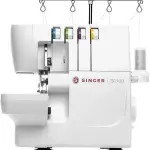 SINGER® S0100 Metal Frame Serger with Accessory Kit | Overlock Machine with 6 Built-in Stitches, 2-3-4 Thread Capability, Adjustable Tension & Stitch Length | 1300 Stiches/Min & Differential Feed