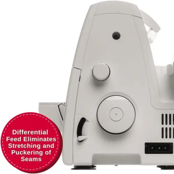 SINGER® S0100 Metal Frame Serger with Accessory Kit | Overlock Machine with 6 Built-in Stitches, 2-3-4 Thread Capability, Adjustable Tension & Stitch Length | 1300 Stiches/Min & Differential Feed