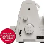 SINGER® S0100 Metal Frame Serger with Accessory Kit | Overlock Machine with 6 Built-in Stitches, 2-3-4 Thread Capability, Adjustable Tension & Stitch Length | 1300 Stiches/Min & Differential Feed