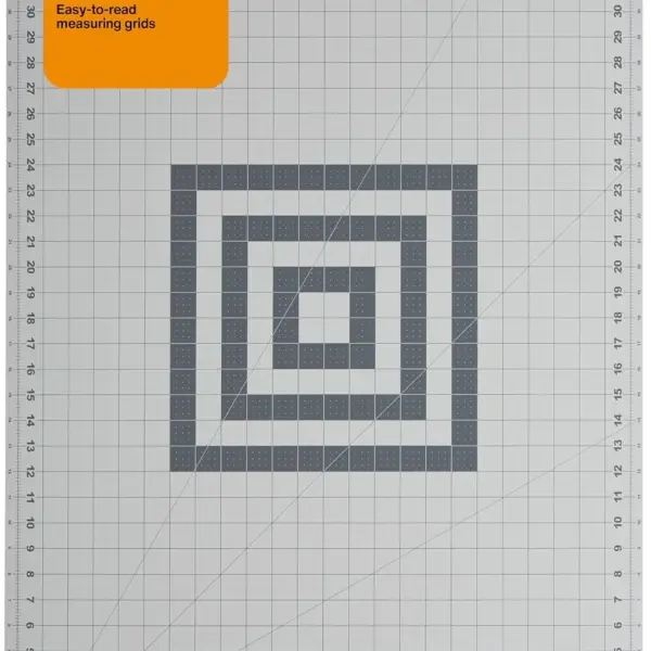 Fiskars Self Healing Cutting Mat for Quilting, Arts and Crafts, 24" x 36" Grid, Sewing Mat, Craft Cutting Board, Sewing Supplies and Quilting Tools