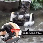Heavy Duty Boot Scrubber Brush - Stainless Steel Sole Cleaner for Mud, Dirt & Snow Removal - Ideal for Indoor/Outdoor Use, Durable & Efficient Shoe Cleaning Tool