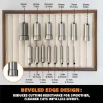 Round Disc Cutter Set 13 Sizes 1/4" to 3-3/8" with Comfortable Yellow Handle Precision Hole Punch for Leather, Fabric, Paper, Crafting - Durable Stainless Steel Blades DIY Sewing Tools HH-CS02