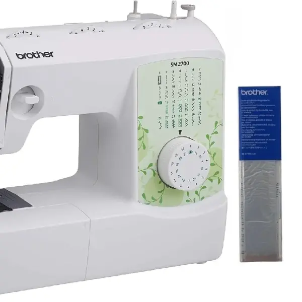 Brother SM2700 27-Stitch Free Arm Sewing Machine and SASEW6 6-Piece Premium Sewing Thread Pack, SA520 Water Soluble Stabilizer