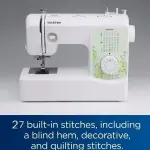 Brother SM2700 27-Stitch Free Arm Sewing Machine and SASEW6 6-Piece Premium Sewing Thread Pack, SA520 Water Soluble Stabilizer