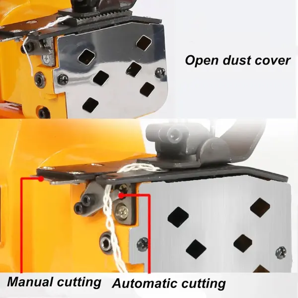 Handheld Bag Sewing Machine, Portable Bag Closing Machine Bag Stitcher, Cordless Industrial Bag Sealing Device for Rice Bag with Rechargeable 2000mAh Battery, Automatic Secant & 2 Needle Pitches