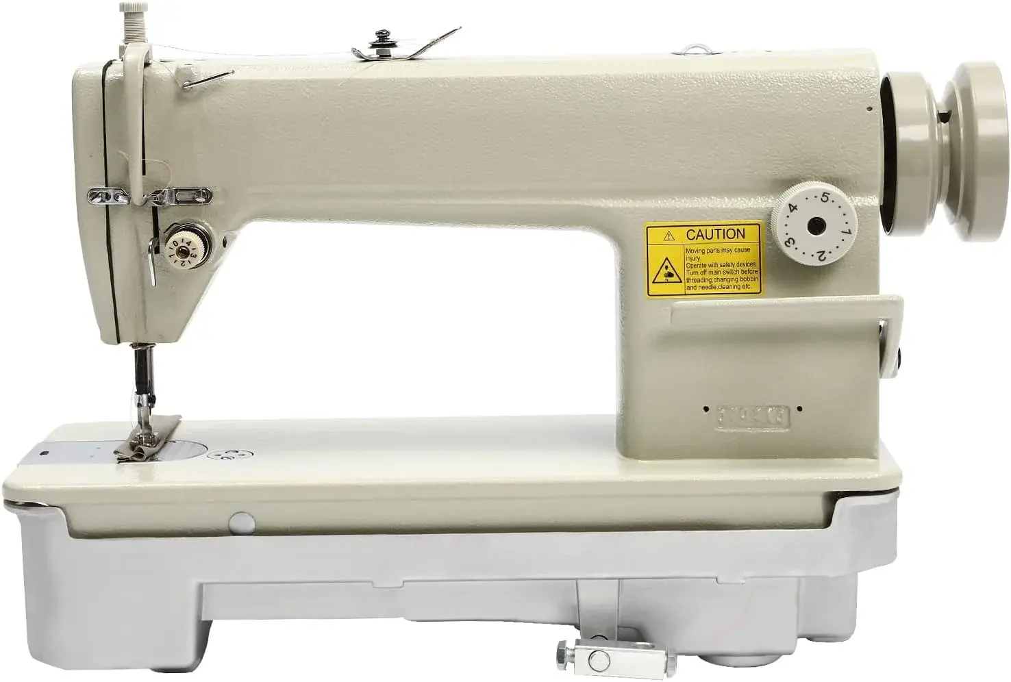 DDL-6150 Head High Speed Straight Stitch Sewing Machine, Industrial Leather Sewing Machine Heavy Duty Leather Fabrics Sewing Fuel Powered, Not Include Motor (DDL-6150-H)