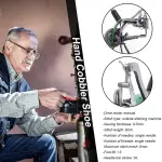 DIY Shoe Repair Machine Manual Shoe Mending Sewing Machine Cobbler Shoe Repair Machine Cotton Nylon Line Sewing Machine, Leather Tools Kit