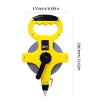 Multipurpose Nylon Fiber Tape Measure with Carrying Handle 3 Meter Reward ABS Tool for Construction Tailoring Indoor Outdoor Portable Handheld Measuring Tool