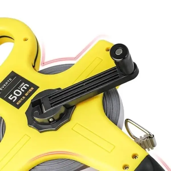Multipurpose Nylon Fiber Tape Measure with Carrying Handle 3 Meter Reward ABS Tool for Construction Tailoring Indoor Outdoor Portable Handheld Measuring Tool
