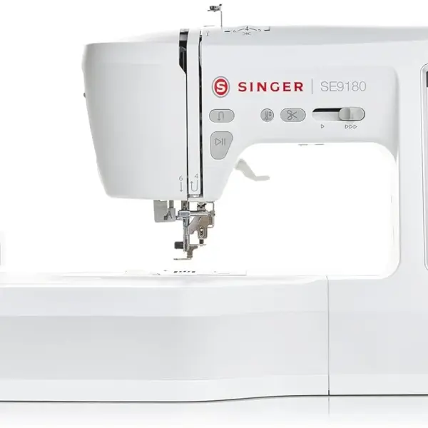 SINGER SE9180 Sewing & Embroidery Machine | 250 Built-in Stitches, 150 Embroidery Designs, 10 Fonts, 1-Step Buttonhole, 7" Touchscreen, Automatic Needle Threader & WiFi Connectivity