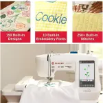 SINGER SE9180 Sewing & Embroidery Machine | 250 Built-in Stitches, 150 Embroidery Designs, 10 Fonts, 1-Step Buttonhole, 7" Touchscreen, Automatic Needle Threader & WiFi Connectivity