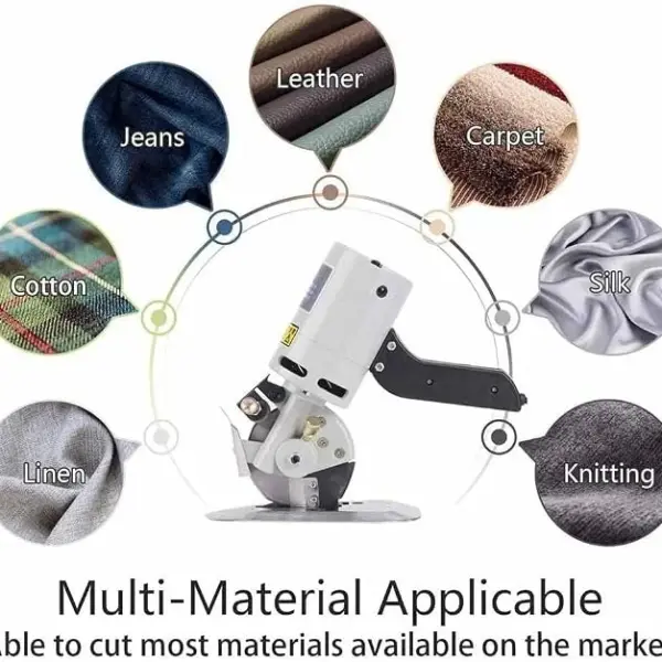 Electric-Fabric-Cutter,-Electric-Cloth-Scissors,-Portable-Cutting-Machine-with-Sharpening-Function,-Sewing-Rotary-Cutter-with-90mm-Rotary-Blade,-for-Multi-Layer-Clothing,