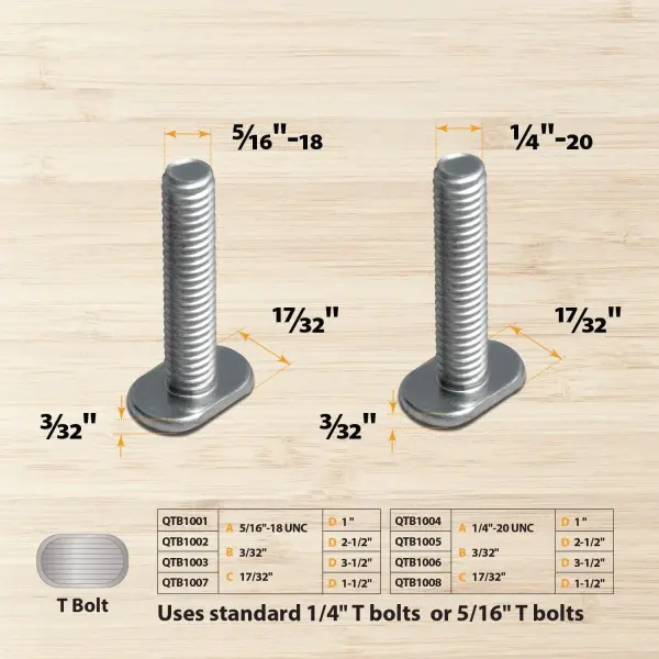POWERTEC 71158V 48 Inch Double-Cut Profile Universal T-Track with Predrilled Mounting Holes, 2 Pack, T Track for Woodworking Jigs and Fixtures, Drill Press Table, Router Table, Workbench