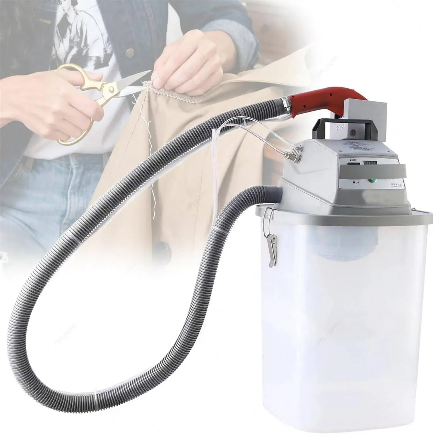 Thread Snips for Sewing,450W Brushless Motor,Low Noise,Fabric Thread Trimmer on Various Fabrics Like Clothing,Embroidery,Shoes and Bags