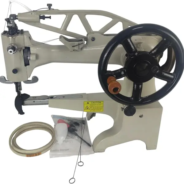 Leather Sewing Machine for Heavy Materials Hand/Electric Operated Sewing Patch Machine Industrial Stitching Tool for Shoes, Boots, Luggage